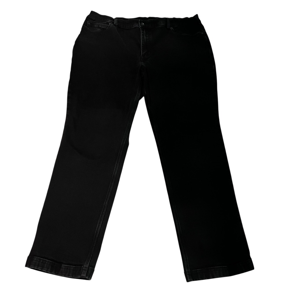 Duluth Trading Co Women's Black Carpenter Jeans Bootcut 18x29